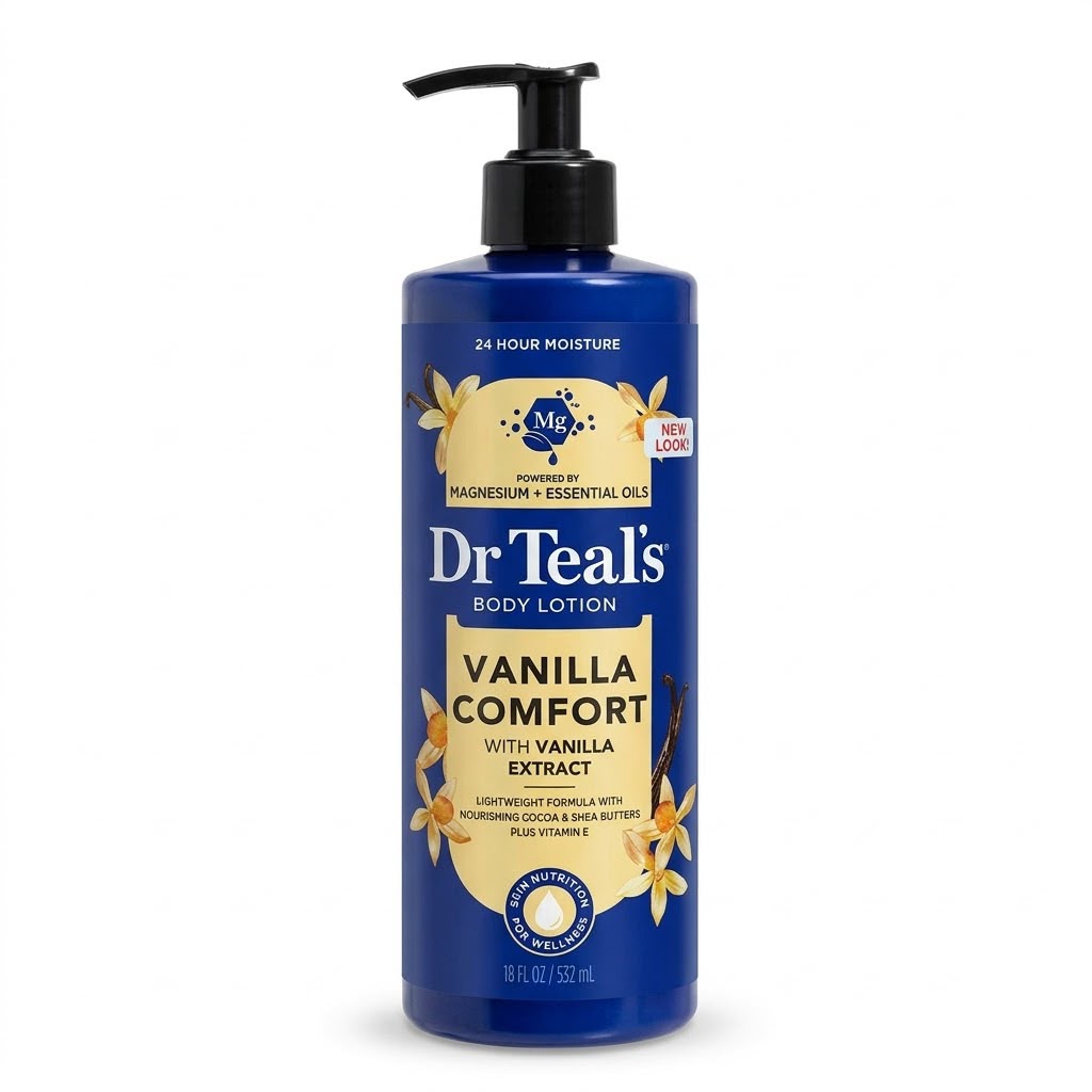Dr Teal’s Vanilla Comfort Body Lotion (18 FL OZ / 532 mL)