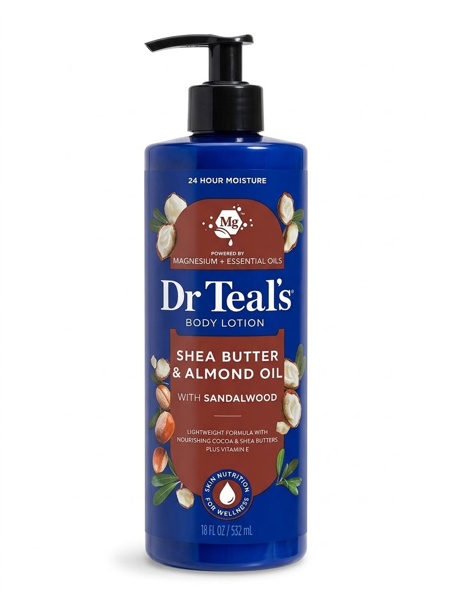 Dr Teal’s Shea Butter & Almond Oil Body Lotion (18 FL OZ / 532 mL)
