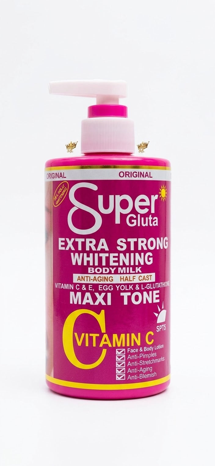 Super Gluta Extra Strong Whitening Body Milk (Vitamin C & E)