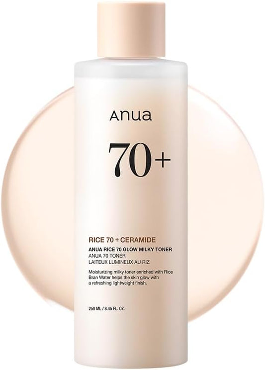 ANUA – RICE 70 GLOW MILKY TONER 8.45 FL OZ (250ML)