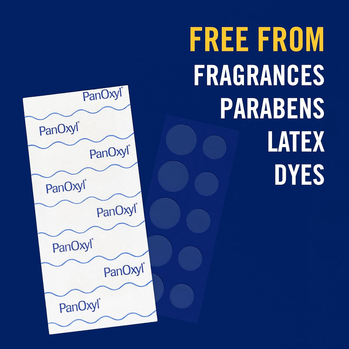 PanOxyl PM Overnight Spot Patches, Advanced Hydrocolloid Healing Technology, Fragrance Free, 40 Count Pack of 1