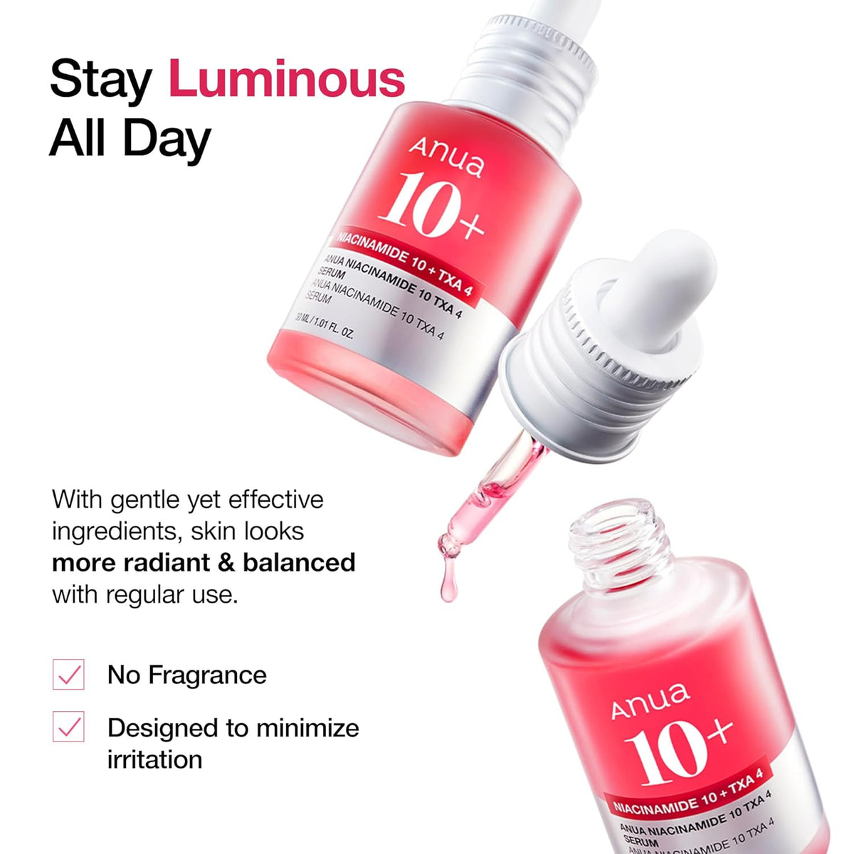ANUA NIACINAMIDE 10% + TXA 4% DARK SPOT CORRECTING SERUM (30ML)