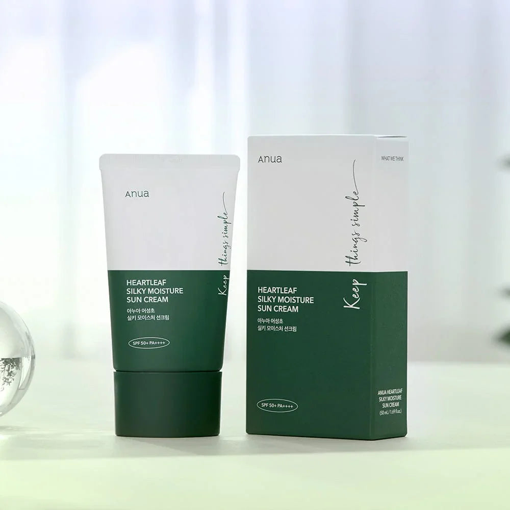 ANUA HEARTLEAF SILKY MOISTURE SUN CREAM