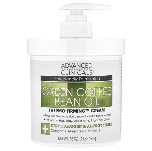 Advanced Clinicals Green Coffee Bean Oil Body Lotion | 454G