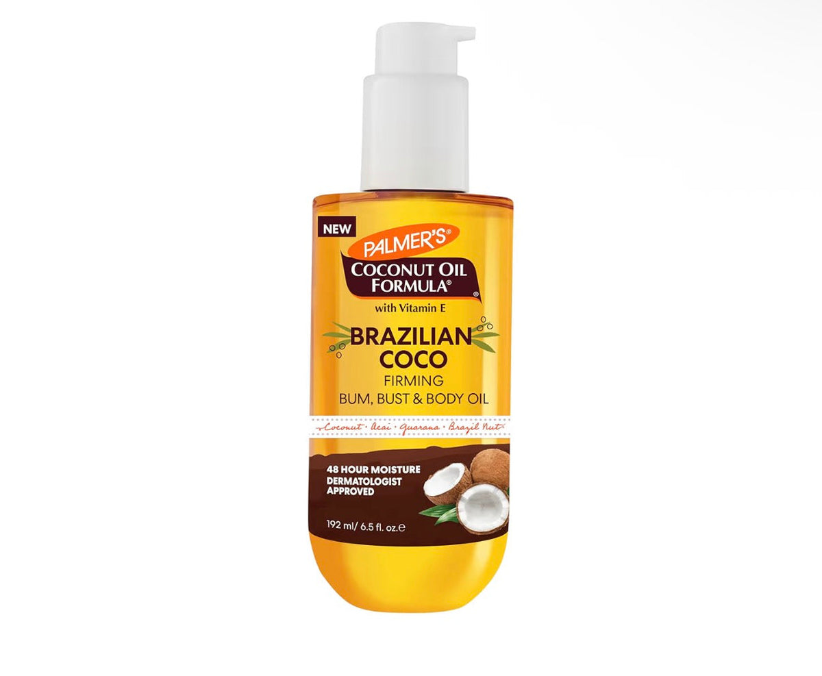 PALMER’S COCONUT OIL FORMULA BRAZILIAN COCO FIRMING BODY OIL WITH VITAMIN E – 6.5 FL OZ
