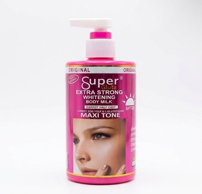 Super Gluta Extra Strong Whitening Body Milk (Carrot Half Cast)