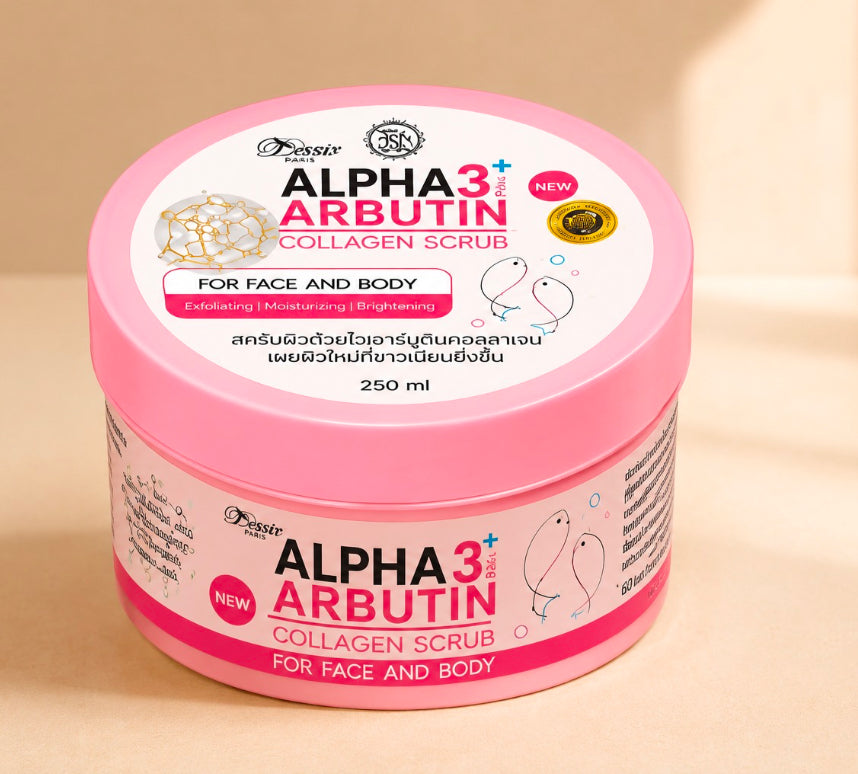 Alpha Arbutin Collagen Scrub for Face and Body