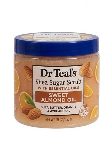DR TEAL’S SHEA SUGAR SCRUB WITH ESSENTIAL OILS SWEET ALMOND OIL