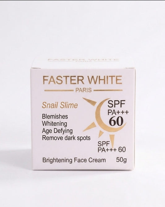 Faster White Snail Slime SPF 60 PA+++ Brightening Face Cream