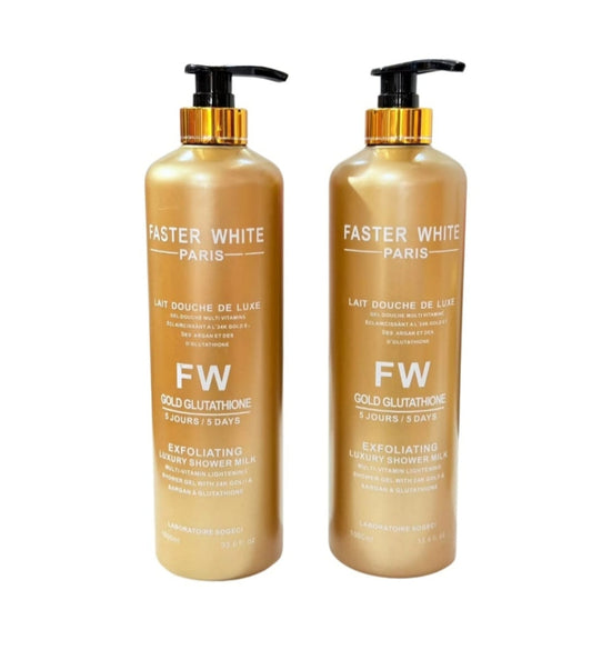 Faster White Gold Exfoliating Body Wash Gel 1000ml