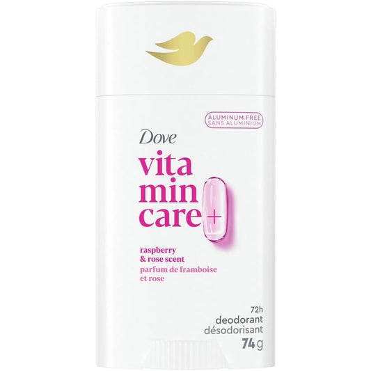 DOVE VITAMIN CARE+ ALUMINUM-FREE DEODORANT 72H BREATHABLE ODOUR PROTECTION WITH VITAMIN B3+E (75 G )