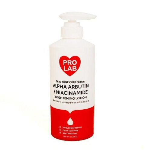 PRO LAB LOTION SKIN TONE CORRECTOR ALPHA ARBUTIN + NIACINAMIDE BRIGHTENING BODY LOTION – 500ML