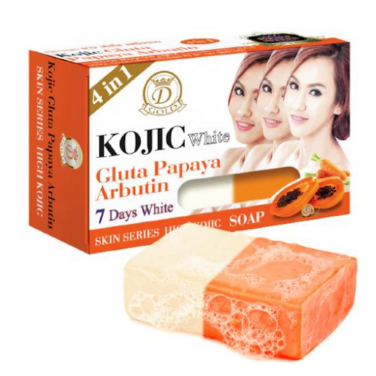KOJIC WHITE GLUTA PAPAYA ARBUTIN BAR FACE CLEANSER
