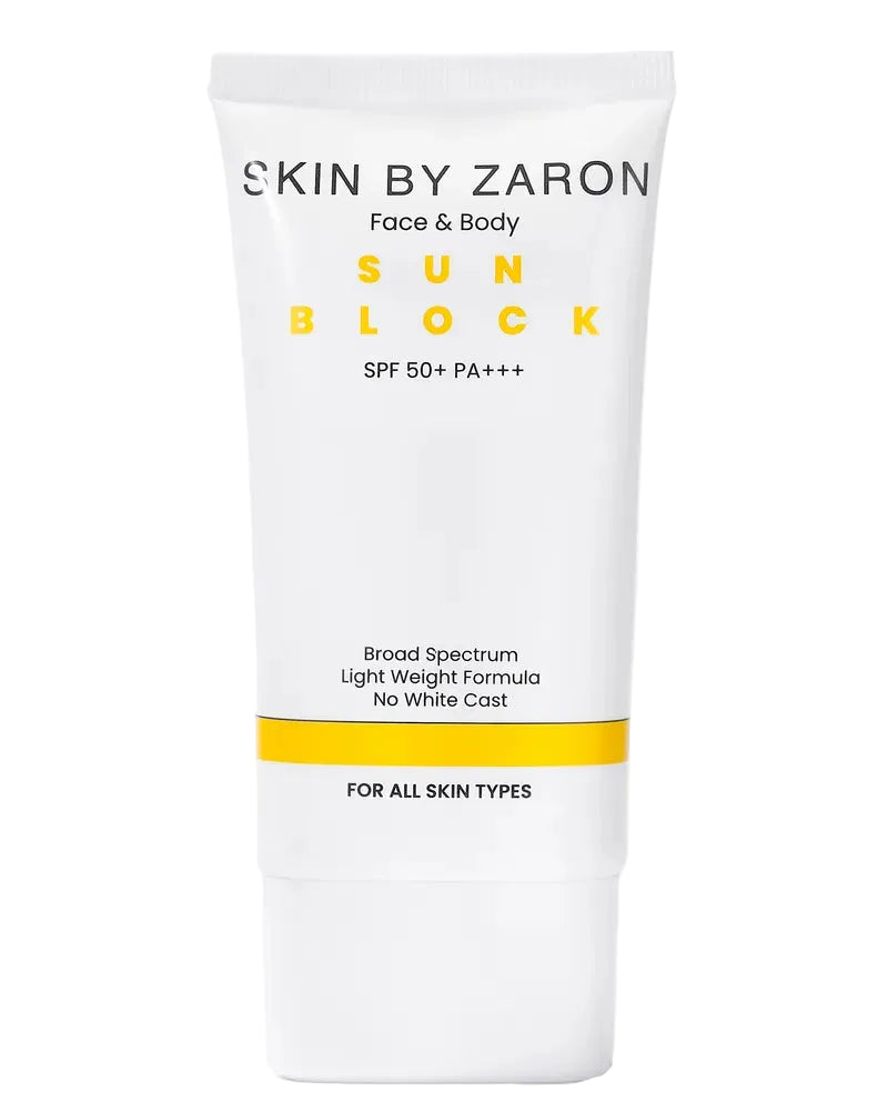 Skin by Zaron Face & Body Sun Block SPF 50+ PA+++ (80g) – Lightweight Sunscreen