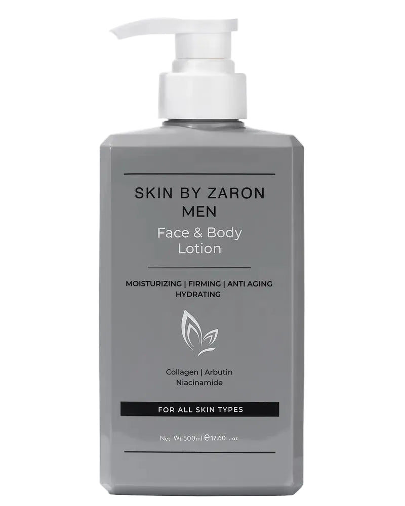 Skin by Zaron Men Face & Body Lotion - Collagen, Arbutin, Niacinamide