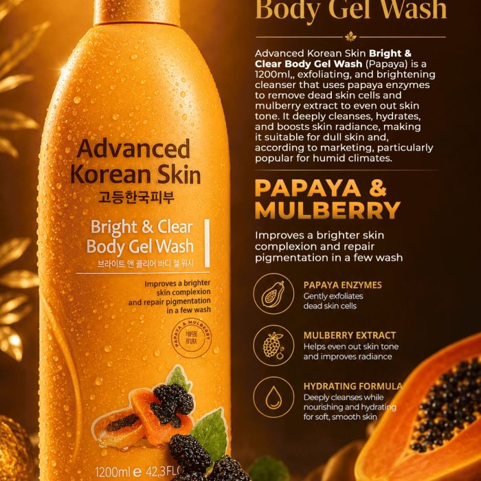 Advanced Korean Skin Bright & clear Body Gel Wash (Copy)