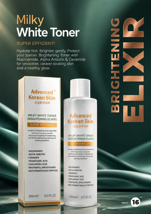 Advanced Korean Skin Milky White Toner (Brightening Elixir)