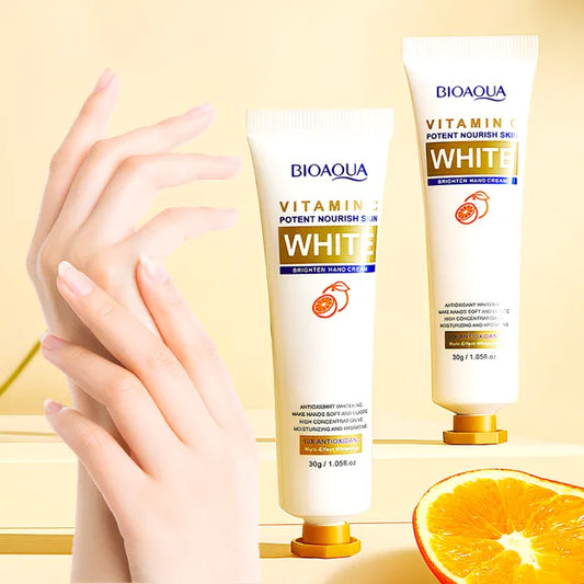 BIOAQUA VITAMIN C WHITE BRIGHTEN HAND CREAM – HYDRATE & GLOW (30ML)