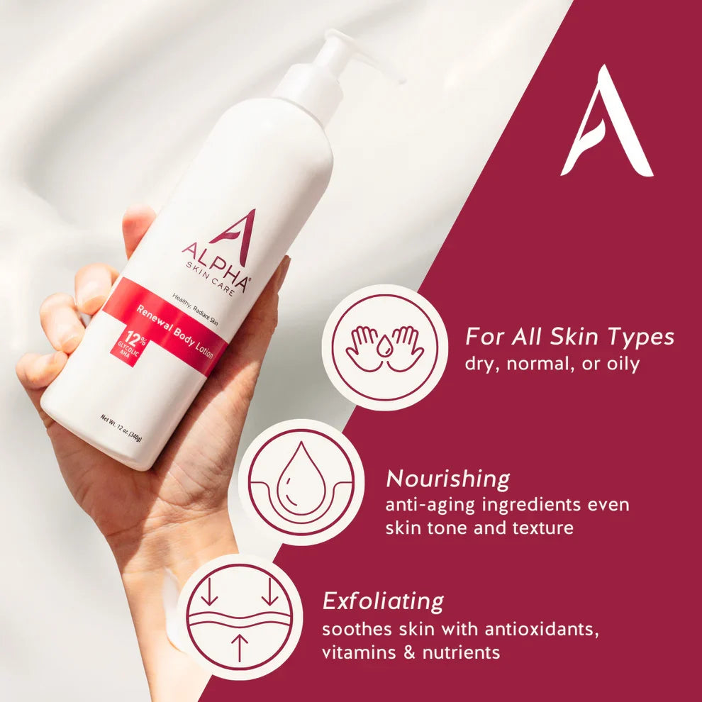 ALPHA RENEWAL BODY LOTION 12% GLYCOLIC AHA