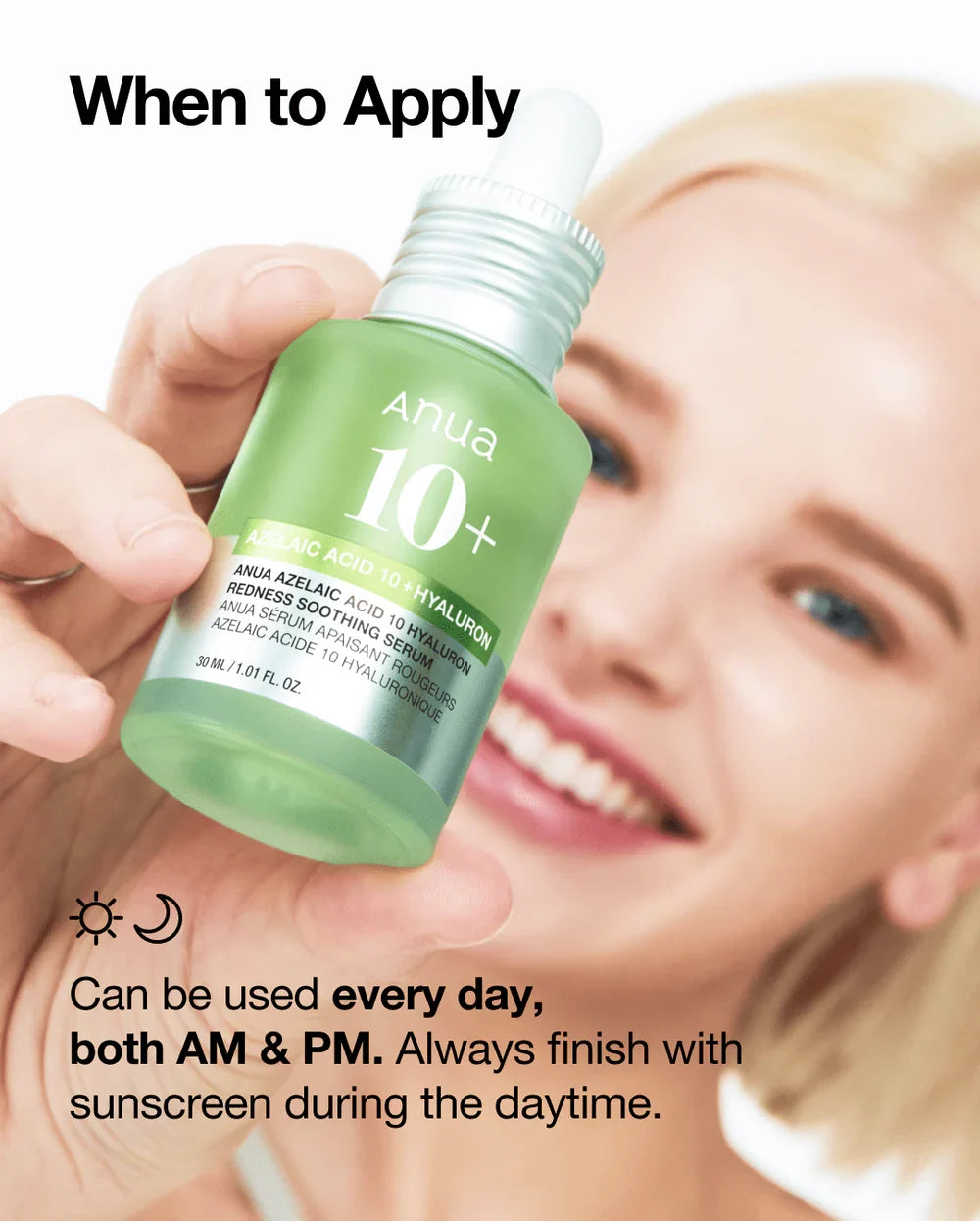 ANUA AZELAIC ACID 10 HYALURON REDNESS SOOTHING SERUM