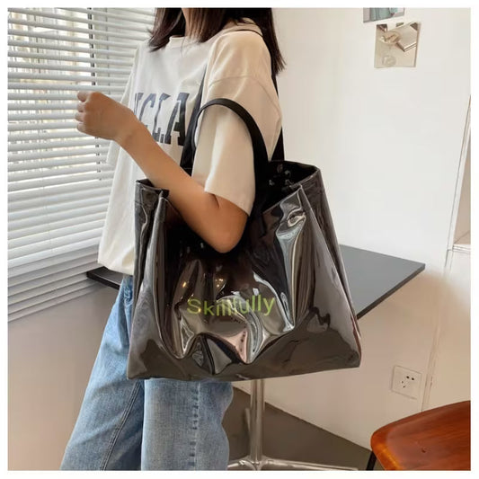 LADIES' MINIMALIST CASUAL TOTE SHOULDER HANDBAG